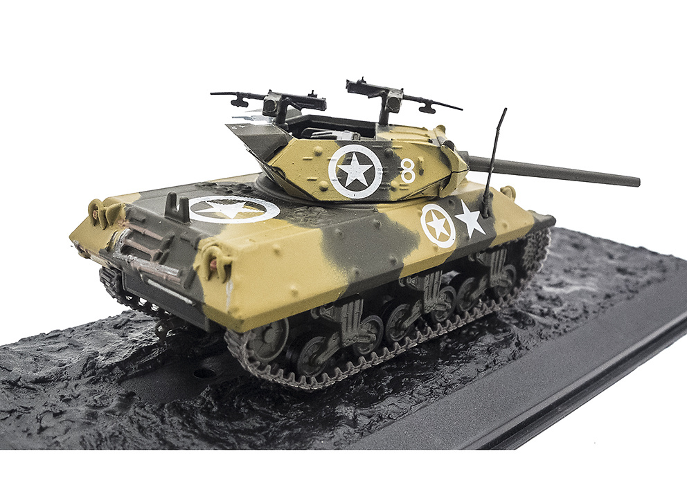 M10, Cazacarros, 601st Batallion, 3rd US Infantry Division, Anzio, Italia, 1944, 1:72, Altaya 