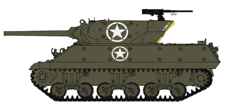 M10 Tank Destroyer 601st Tank Destroyer Battalion, Italy, 1:72, Hobby Master 