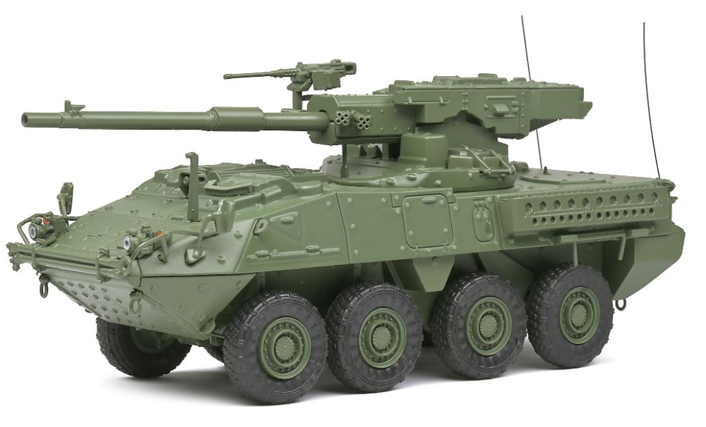 M1128 MGS Stryker (color verde) 2002, 1:48, Solido 