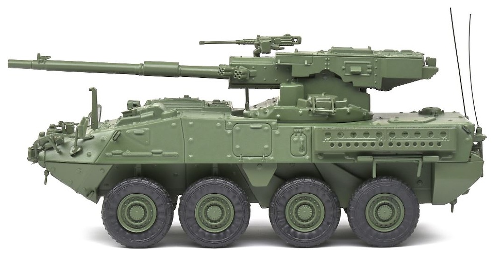 M1128 MGS Stryker (color verde) 2002, 1:48, Solido 