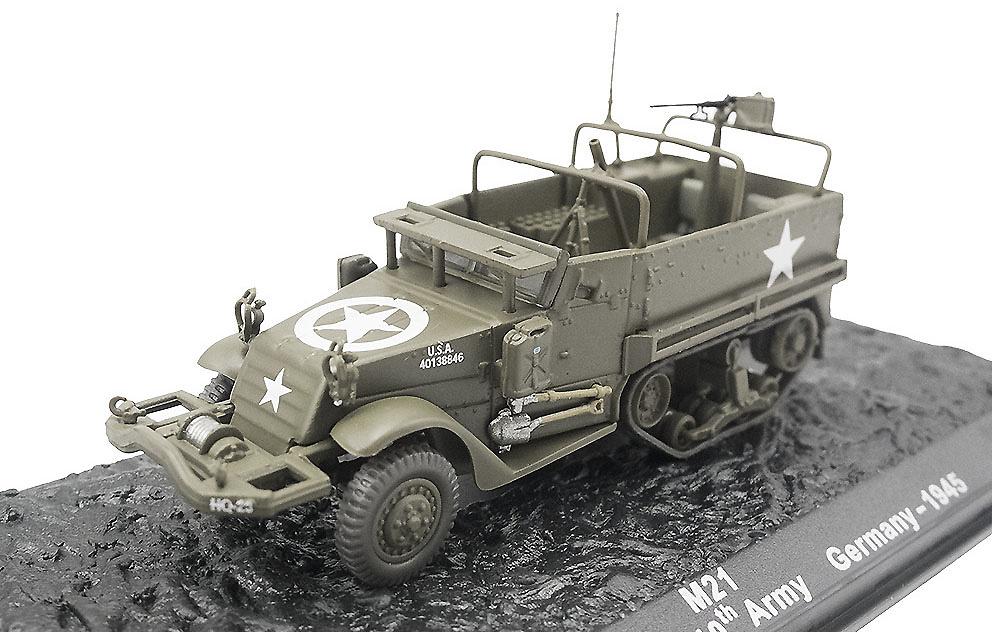 M21, Semioruga, 193rd Tank Battalion, 10th Army, Alemania 1945, 1:72, Altaya 