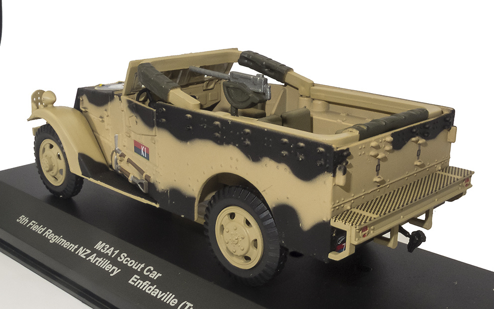 M3A1 Scout Car, 5th Field Regiment NZ Artillery, Enfidaville, Túnez, 1943, 1:43, Atlas 