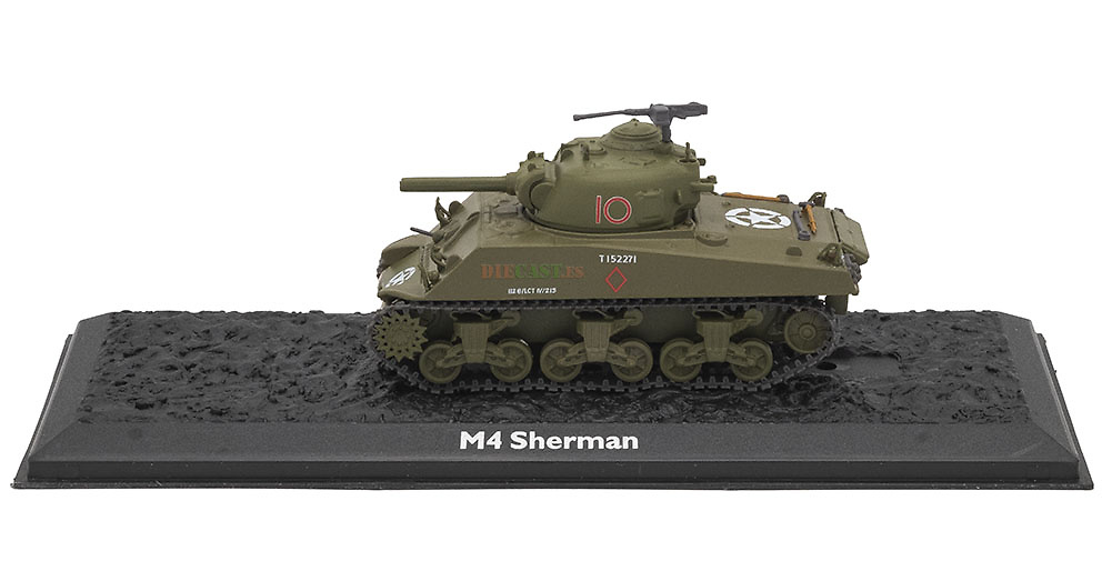 M4 Sherman, USA, 1942/55, 1:72, Atlas Editions 