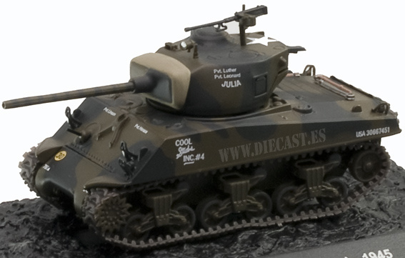M4A3 (76mm), Task Force Rhine (Germany) 1945, 1:72, Altaya 