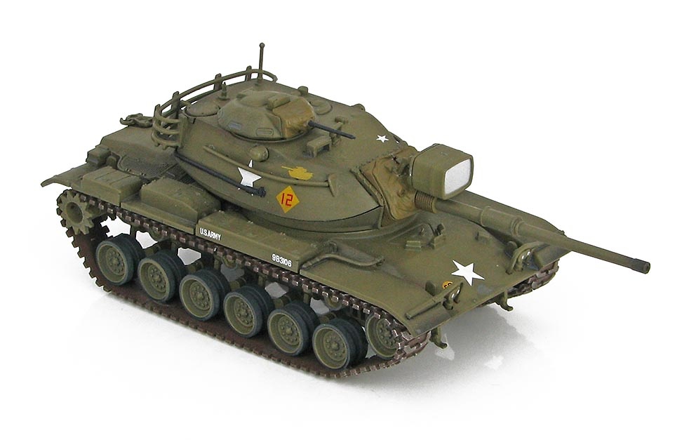 M60A1 Patton Tank 3rd Armored Division, Alemania, 1960s, 1:72, Hobby Master 