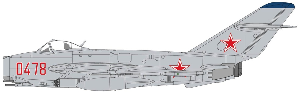 MIG-17F Fresco C 0478, Fuerza Aérea Unión Soviética, 1:72, Hobby Master HA5915 