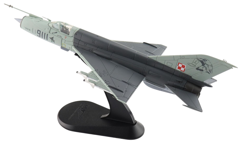 MIG21 MF 9111, 3 ELT, Poznan-Kresiny, Polonia, 2002, 1:72, Hobby Master 