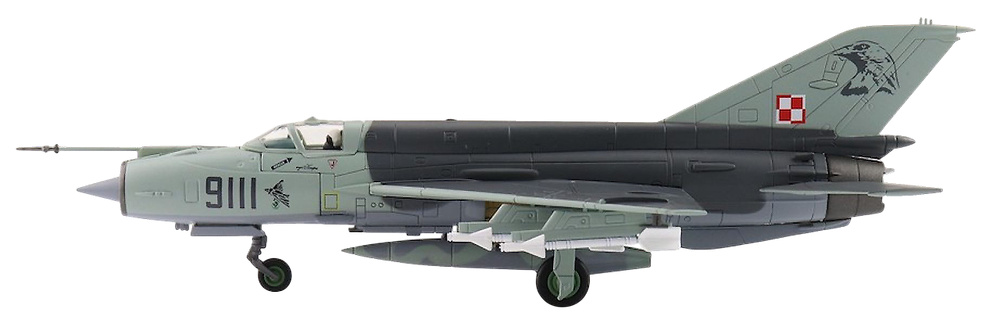 MIG21 MF 9111, 3 ELT, Poznan-Kresiny, Polonia, 2002, 1:72, Hobby Master 