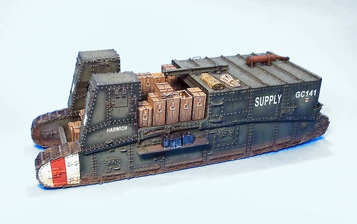 Mark I, 1ª compañía de transportes, Ejército Británico, 6, Agosto, 1918, 1:30, John Jenkins 