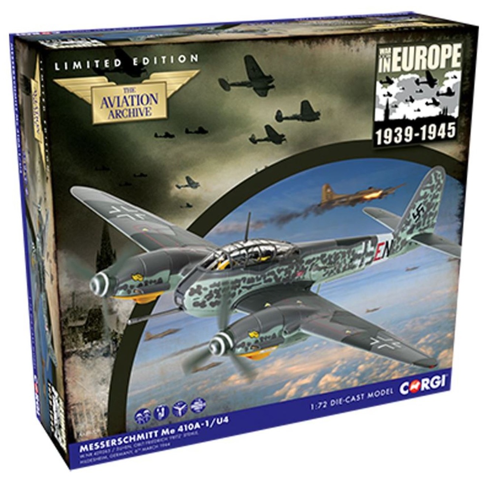 Me 410A-1/U4, 5./ZG26, Teniente Primero Friedrich 'Fritz' Stehle, 1:72, Corgi AA29701 