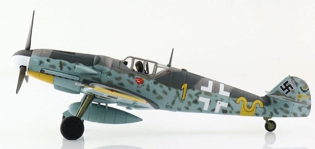 Messerschmitt BF 109G-6, Erich Hartmann, Yellow 1, W.Nr. 20499, 9/JG 52, Octubre de 1943, 1:48, Hobby Master 