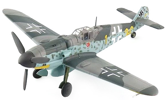 Messerschmitt BF 109G-6, Erich Hartmann, Yellow 1, W.Nr. 20499, 9/JG 52, Octubre de 1943, 1:48, Hobby Master 