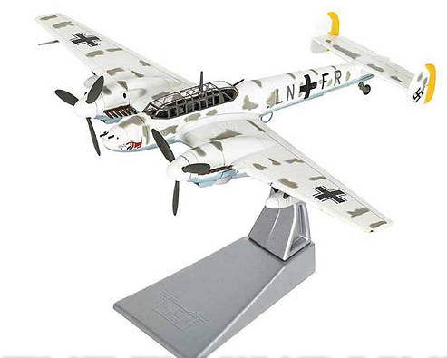 Messerschmitt Bf 110F, Luftwaffe 10.(Z)/JG 5, LN+FR, Operación Barbarroja, 942, 1:72, Corgi 