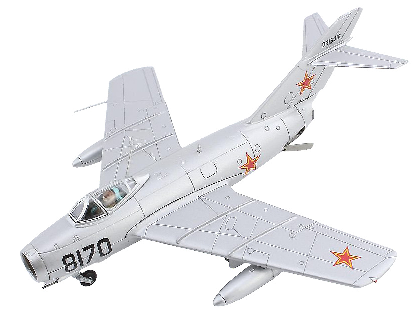 MiG-15 Fagot, Fuerza Aérea Soviética, Black 8170, años 50, 1:72, Hobby Master 