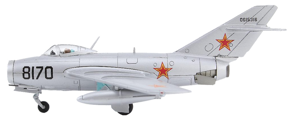 MiG-15 Fagot, Fuerza Aérea Soviética, Black 8170, años 50, 1:72, Hobby Master 