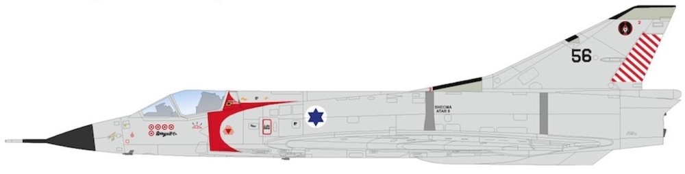 Mirage IIICJ “Giora Epstein” Nº 56,101 San.lAF, Hatzor, 1967, 1:72, Hobby Master 