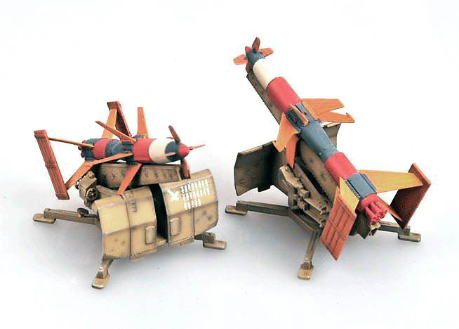 Misil Rheintochter R1 (2 unidades), Alemania, 1946, 1:72, Modelcollect 