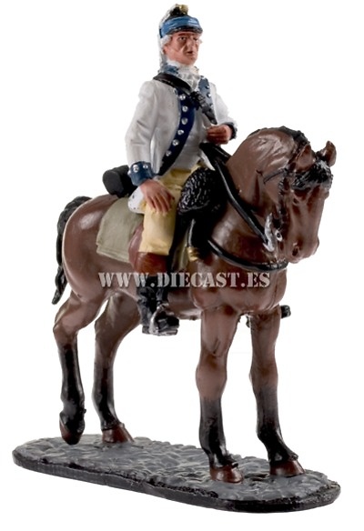 Oficial, Dragón ligero, Armada Continental, EE.UU, 1781, 1:30, Del Prado 