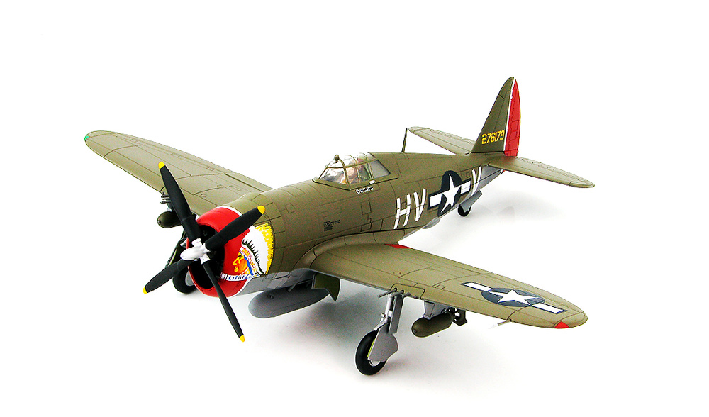 P-47D Razorback, Lt. Frank Klibbe, 56th FG, 61st FS USAAF, Halesworth, UK, March 1944, 1:48. Hobby Master 