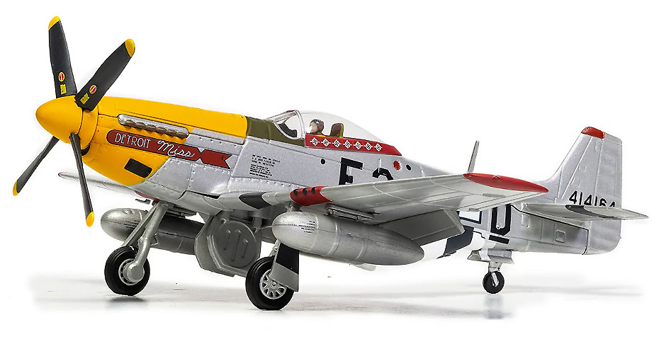P-51D Mustang, 44 14164 E2 D Detroit Miss, Lt. Urban L Drew 375th FS 361st FG RA, 1:72, Corgi 