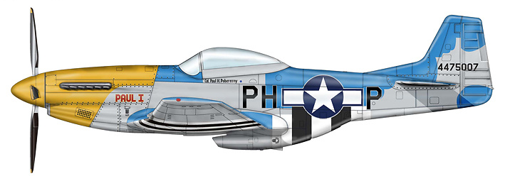 P-51D Mustang Paul I, Coronel Paul H. Poberezny, 1:48, Hobby Master 