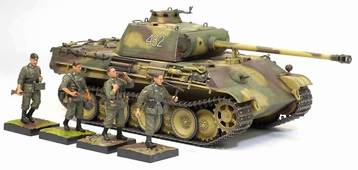 Panther G with Zimmerit and Wehrmacht Infantry, Normandy 1944, 1:35, Dragon Models 