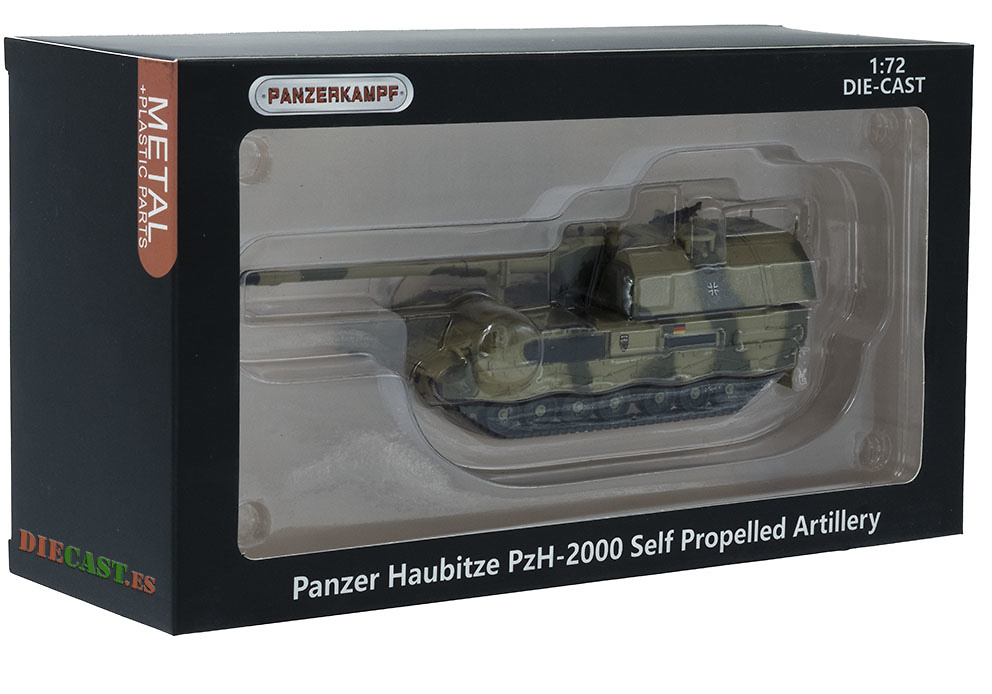 Panzer Haubirte PzH-2000, Artillería Autopropulsada, Ejército Alemán, librea afgana, 2010, 1:72, Panzerkampf 