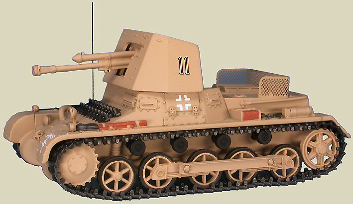 Panzerjäger I Ausf.B 4.7cm PaK(t) (Sf) auf Panzerkampfwagen I, Panzerjäger-Abteilng 605 5.Leichte-Division, Libia, abril, 1941, 1:48, Gasoline 