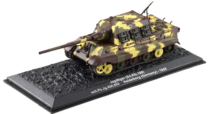 Panzerjäger Tiger Ausf.B (Sd.kfz.186) Jagdtiger sch. Pz.jg.abt.653 Heidelberg 1945, 1:72, Altaya 
