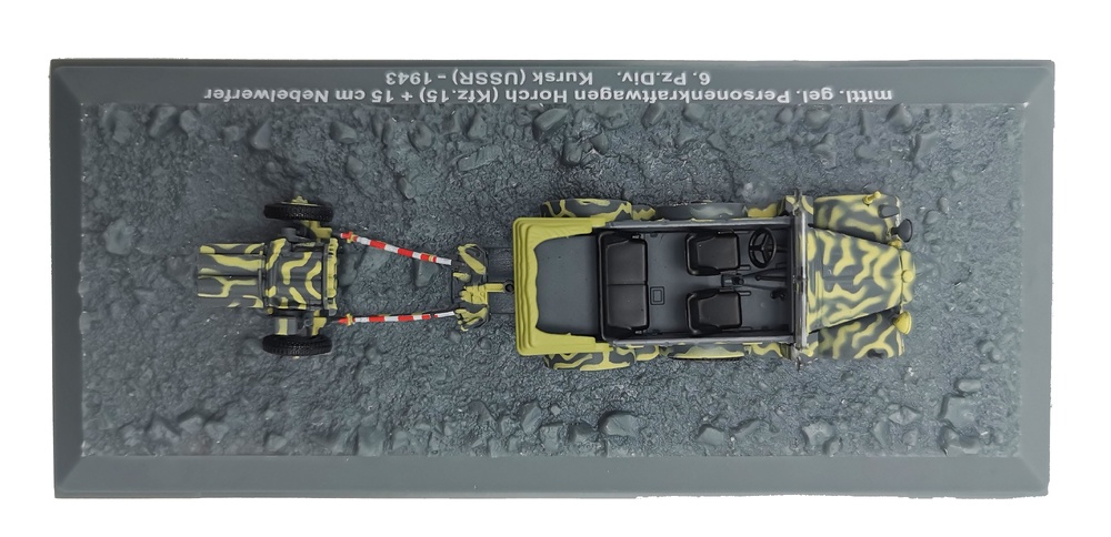 Personenkraftwagen Horch + 15 cm Nebelwerfer, Kursk, 1943, 1:72, Altaya 