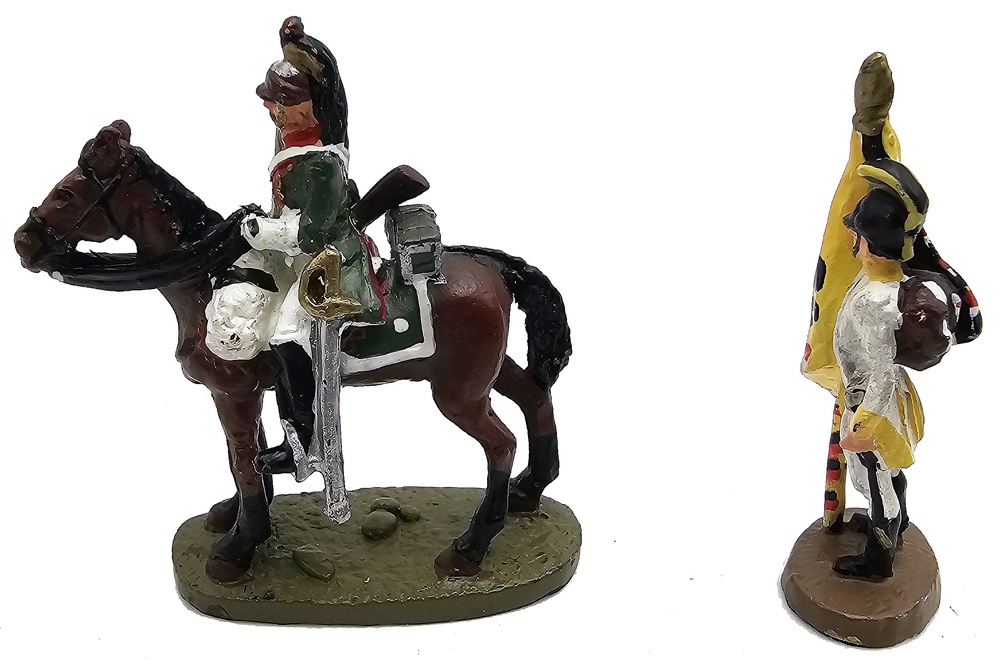 Portaestandarte y Soldado a Caballo, Batalla de Austerlitz, 1:60, Del Prado 