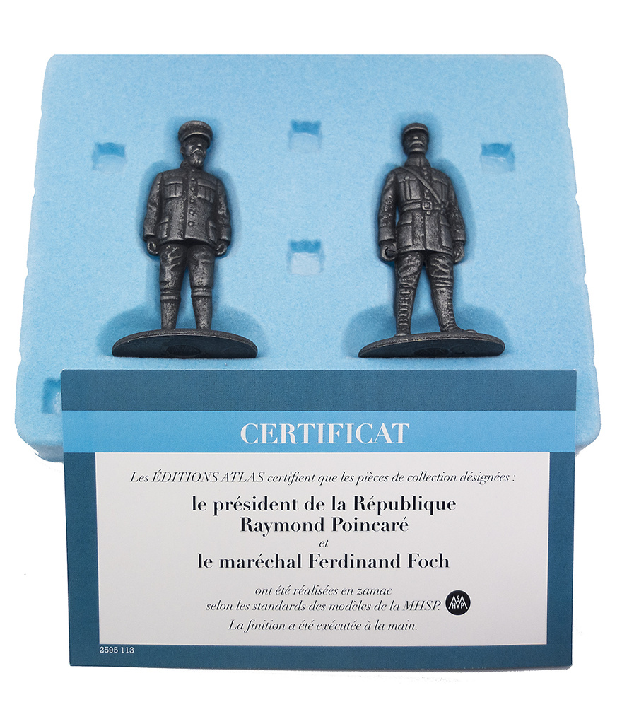 Presidente de la República Francesa Raymond Poincaré y Mariscal Ferdinand Foch, 1:24, Atlas Editions 