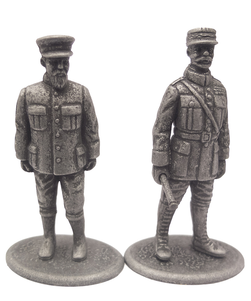 Presidente de la República Francesa Raymond Poincaré y Mariscal Ferdinand Foch, 1:24, Atlas Editions 