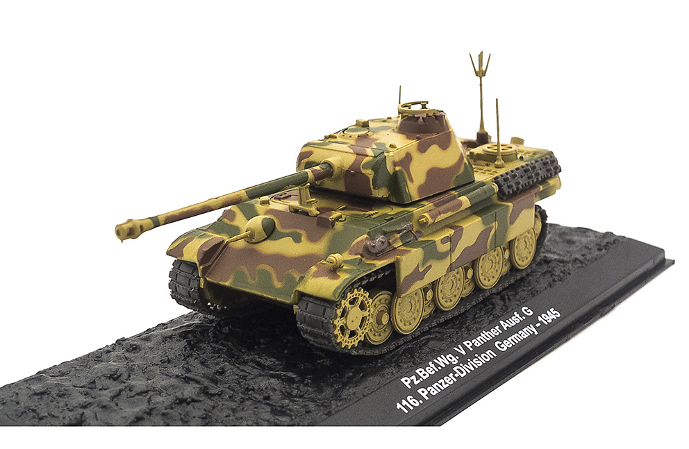 Pz.Bef.Wg. V Panther Ausf. G, 116. Panzer-Division, Alemania, 1945, 1:72, Altaya 