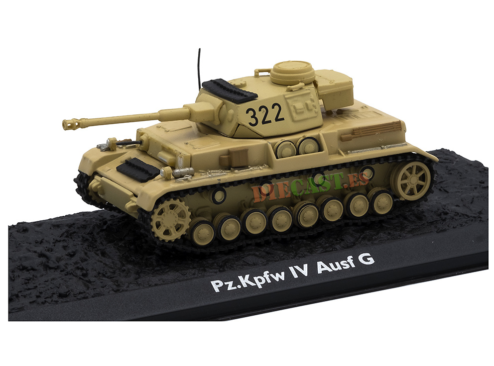 Pz.Kpfw. IV, Ausf G, Alemania, 1944, 1:72, Atlas Editions 