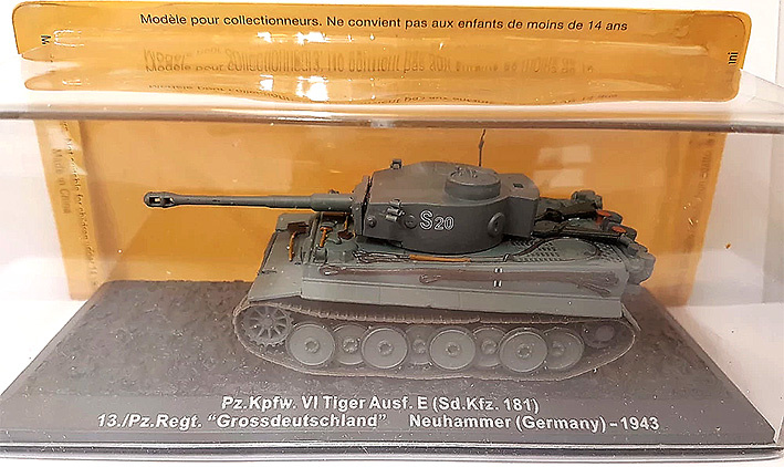 Pz.Kpfw. Tiger VI Ausf.E 13./Pz. Regt. Grossdeuschland, 1943, 1:72, Altaya 