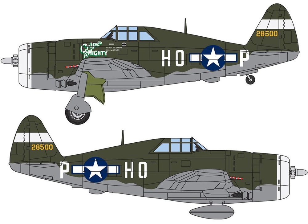 Republic P-47D Thunderbolt, 42-8500/HO-P, ‘Cripes A’ MIGHTY’, 1:72, Corgi AA33828 