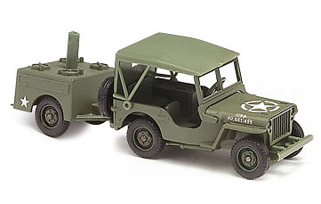 SOLIDO, JEEP C/REMOLQUE COCINA, 1:43 