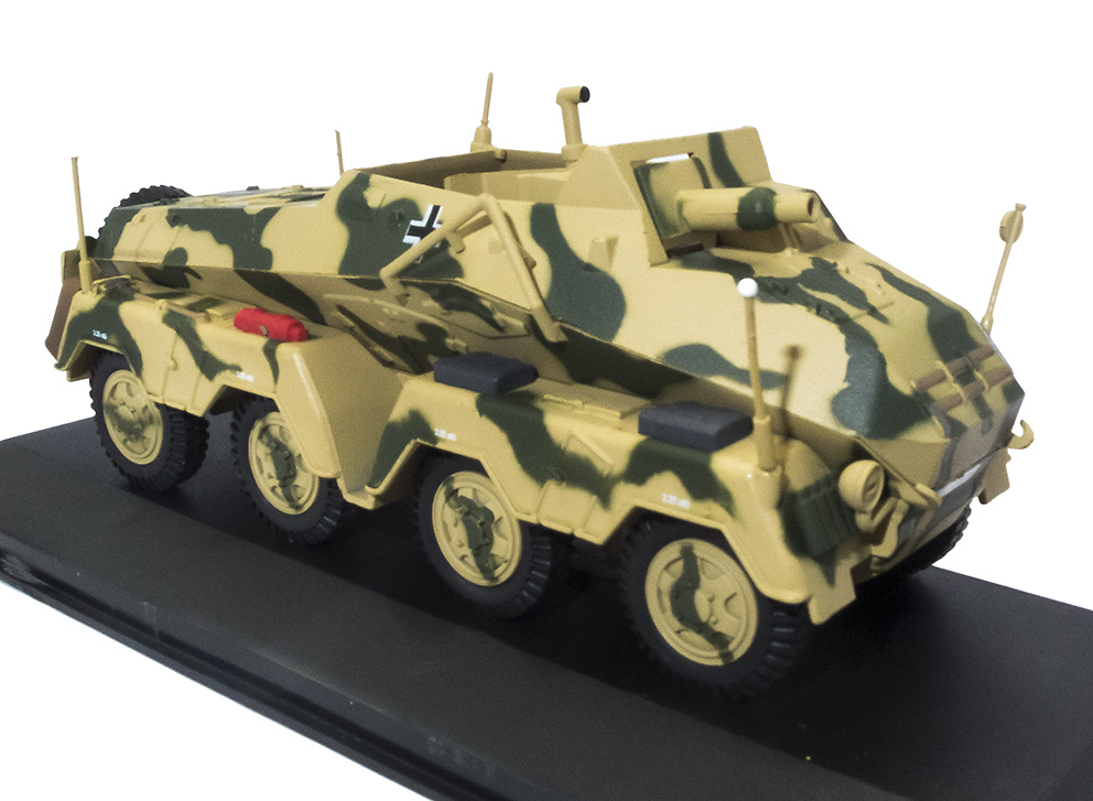 Schwerer Panzerspähwagen Sd.Kfz.233, 2. Pz.Div., Falaise (Francia), 1944, 1:43, Atlas 