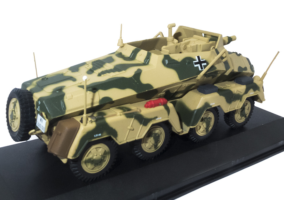 Schwerer Panzerspähwagen Sd.Kfz.233, 2. Pz.Div., Falaise (Francia), 1944, 1:43, Atlas 