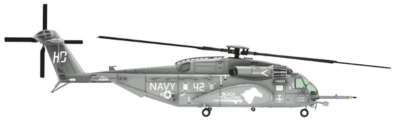 Sikorsky MH-53E Sea Dragon US Navy HC-4 Black Stallions, 162514/HC-50, 1995, 1:72, Panzerkampf 