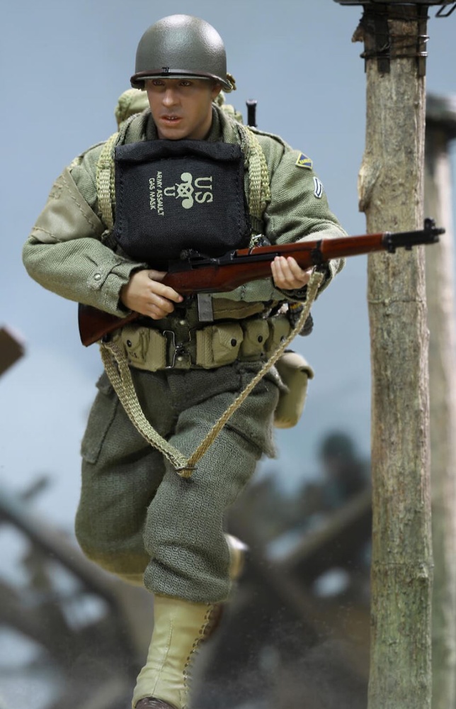 Soldado Caparzo, Rangers de EE.UU., Palm Hero Series WWII, 1:12, Did XA80011 