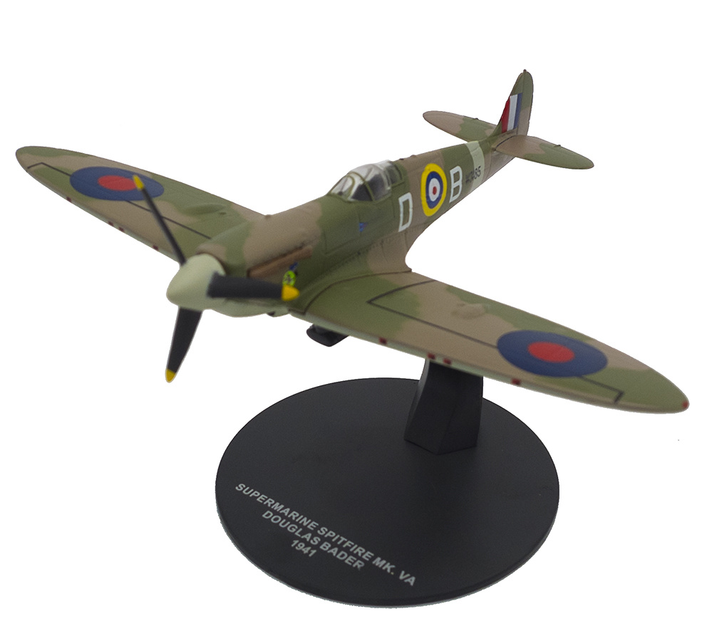 Spitfire MK.VA, piloto Douglas Bader, 1941, 1:72, Atlas 