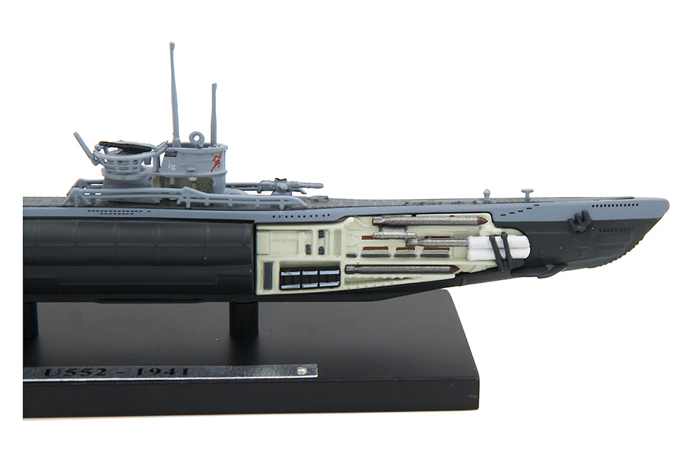 Submarino U552, Alemania, Segunda Guerra Mundial, 1:350, Editions Atlas 