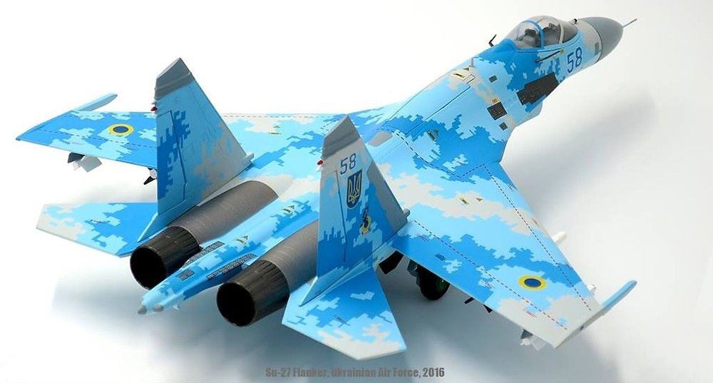 Sukhoi SU-27 Flanker, Fuerzas Aéreas de Ucrania, Agosto, 2016, 1:72, JC Wings 