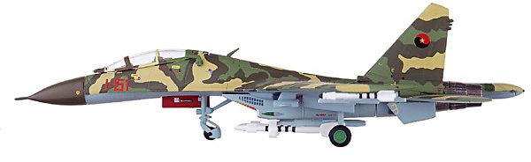 Sukhoi SU-27UB Flanker C, Angola Air Force, 1:200, Herpa 