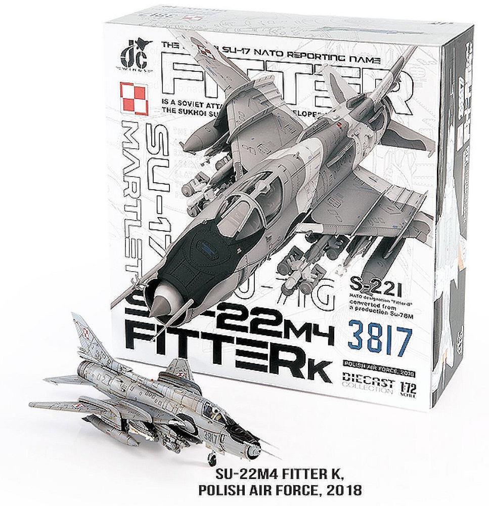 Sukhoi Su-22M4 Fitter, Fuerza Aérea Polaca, 2018, 1:72, JC Wings 