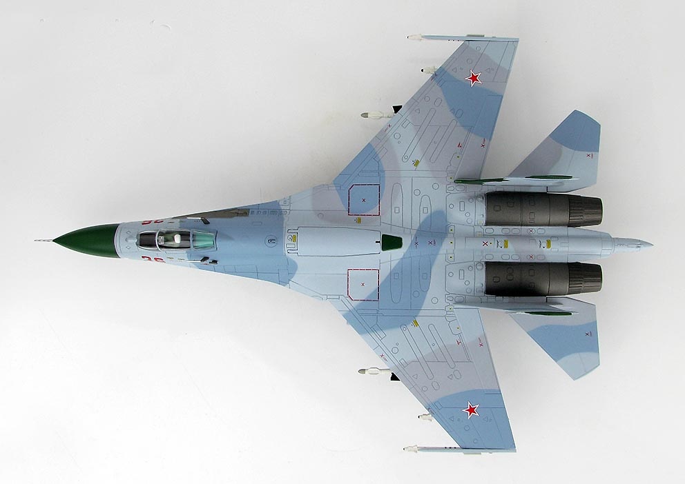 Sukhoi Su-27 Flanker B (Primera Versión) Red 36, Ejército del Aire Ruso, Mar de Barents, 1987, 1:72, Hobby Master 