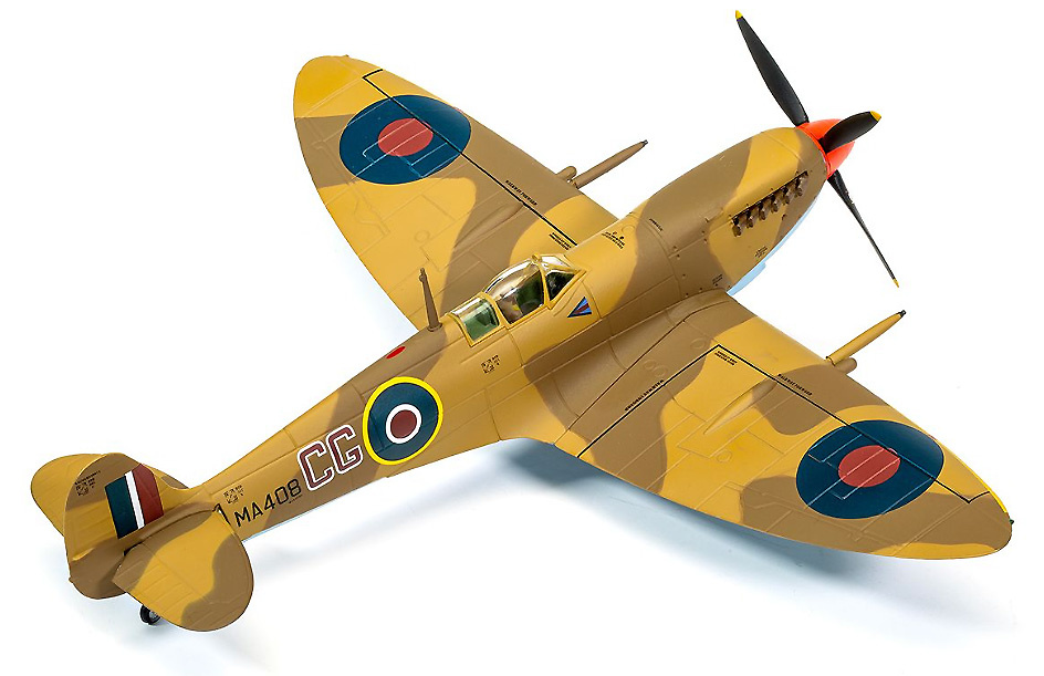 Supermarine Spitfire MkIXc, GC Colin Gray, Operación Husky, Julio 1943, 1:72, Corgi 