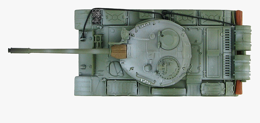 T-55 Tanque Medio Soviético, # 125, maniobras militares de invierno, años 70, 1:72, Hobby Master 